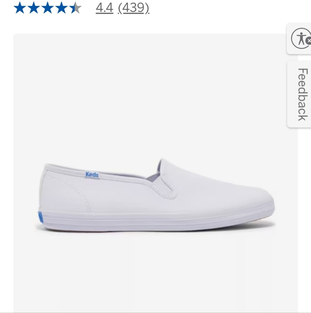 Keds Women's White Canvas Slip-On Loafers